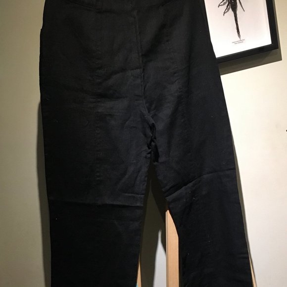 Linen Pants with slits at ankle - Picture 4 of 4